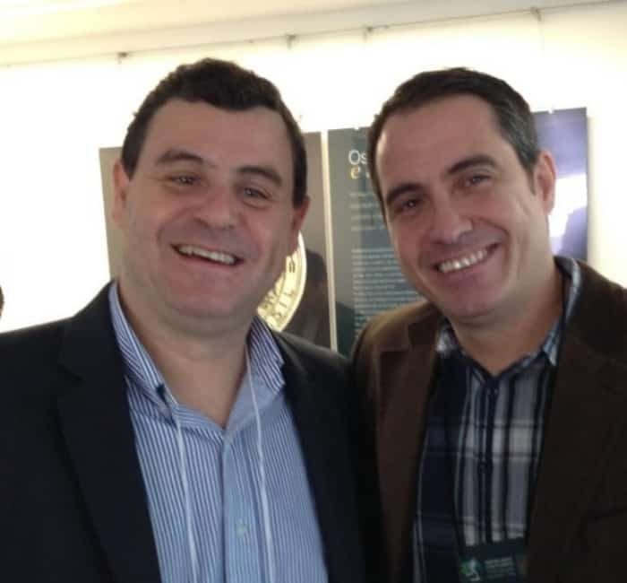 Dois grandes fans de basquete: Marcello Zaia e Carlos Andreoli Presidente da SBRATE 2021.